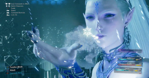 Screenshot of Shiva from Final Fantasy Vii